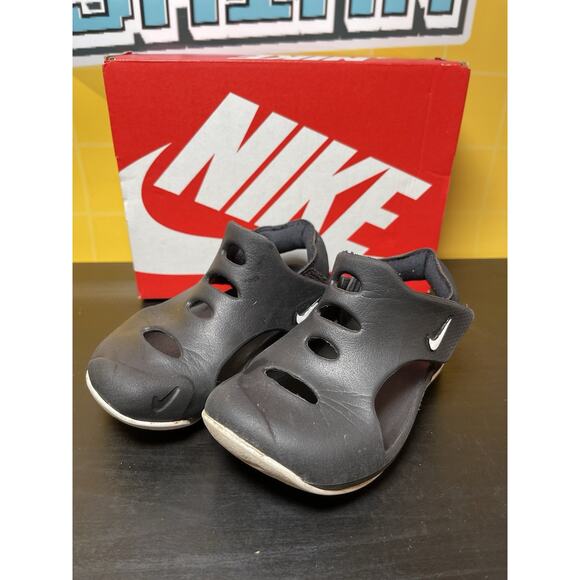 Nike Sandals Kids Unisex Size 8C Sunray Protect 3 Black DH9465-001 With Box - Picture 1 of 8